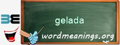 WordMeaning blackboard for gelada